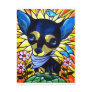 DOG PAINTING ART CHIHUAHUA - MULTI POSTCARD