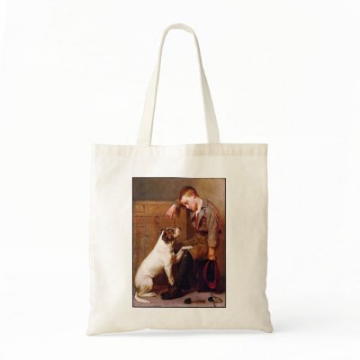 Dog Painting: Best Friends by John Brown Tote Bag by VintagePets