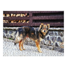Dog painting invites