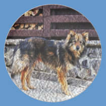 Dog painting plates
