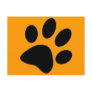 dog paw postcard