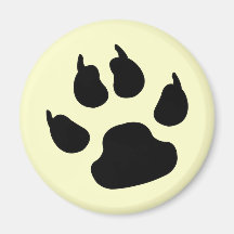 Dog Paw Print Magnets