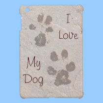 Dog Pawprints -I Love My Dog iPad Mini Case ipad mini cases