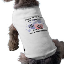 Dog Pawprints On The Heart Doggie T-shirt