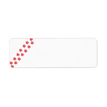 Dog Paws Return Address Labels