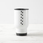 Dog Paws Traces Pawprints White, Black Mugs