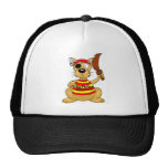 Dog pirate trucker hat