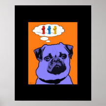 DOG POP ART POSTER PRINT
