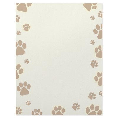 Dog Prints Full Color Flyer by Plushcardz