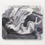 "Dog Reading Newspaper" Vintage Illustration Mousepad