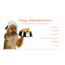 Dog Restaurant Business Card Template