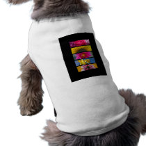 Dog Shirt - Pink & Yellow Macro Flowers