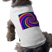 Dog Shirt - Rainbow Swirl Fractal Pattern