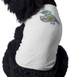 Dog Shirt with Robot bird print