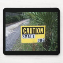 dog sign mouse pad