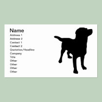 Dog Silhouette business cards