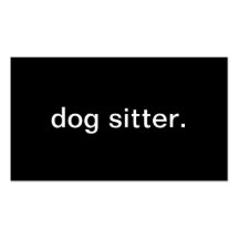 Dog Sitter Business Card Template