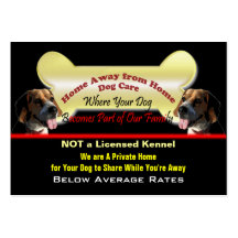 Dog Sitting Business Card Template