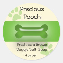 Dog Soap Label Stickers
