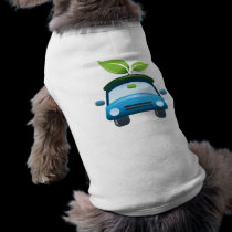 Dog T Shirt  Go Green Car pet clothing