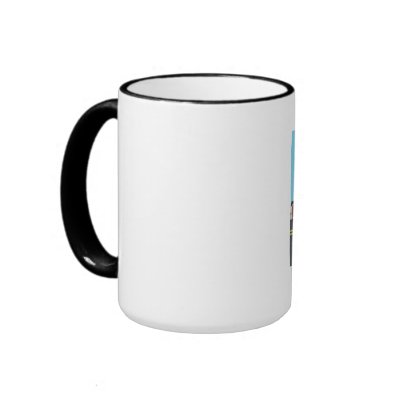 dog takes car and goes grocery shopping mugs by designsinstore