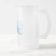 Dog Tooth Tuna frosted beer glass Coffee Mugs