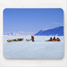 Dog tour, Kignait Fjord, Northwest Territories Mouse Pads