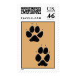 Dog Tracks Pawprints Stamp