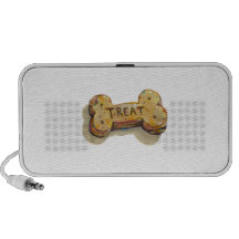 Dog treat biscuit fun unique painting original art notebook speaker