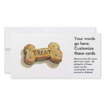Dog treat cards for dogs parties businesses events