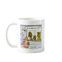 Dog Vs Hydrant Police Line Up Funny Gifts & Tees Mugs