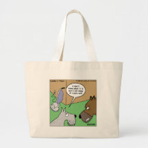Dog VS. Vacuum Cleaner Funny Gifts & Collectibles Canvas Bags