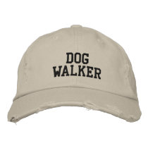 Dog Walker Embroidered Baseball Caps