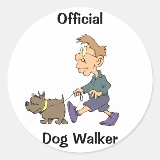 Dog Walker/ Pet Sitter Round Sticker