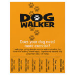 Dog Walking Business tear sheet flyer template