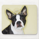Dog wearing tiara mousepad