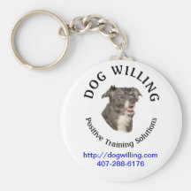 Dog Willing Keychain