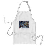 Dog Winter Xmas holiday scene Apron