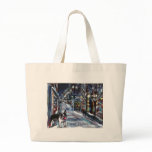 Dog Winter Xmas holiday scene Bags
