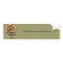 Dog with Machine Gun Bumper Sticker