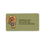 Dog with Machine Gun Personalized Address Labels