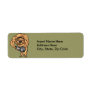 Dog with Machine Gun Return Address Labels