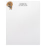 Dog with Machine Gun Letterhead Template