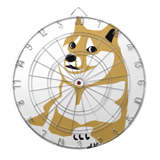 Doge meme dartboard Zazzle