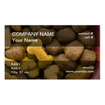 dogfood closeup business card