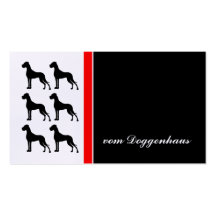 Doggenhaus Doggen Visitenkarten Business Cards