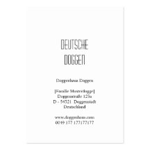 Doggenzüchter Visitenkarten
