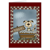Doggie Bath Cards