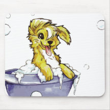 Doggie Bubble Bath Mousepads