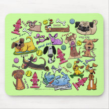 Doggie Collage Mouse Pads